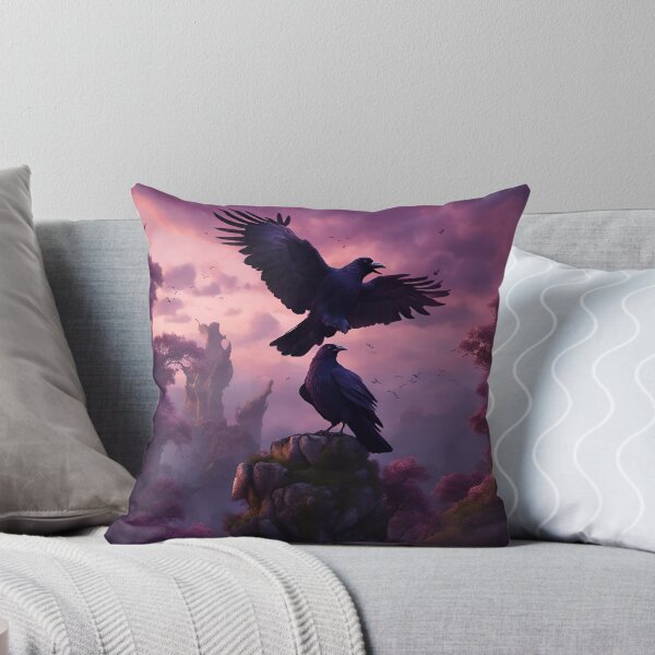 Item preview, Huginn and Muninn in Midgard  designed and sold by AMidnightSunset.