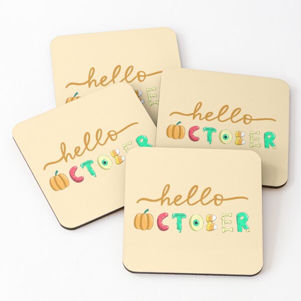 Item preview, Hello October Creepy Typography designed and sold by DesignByLeesh.