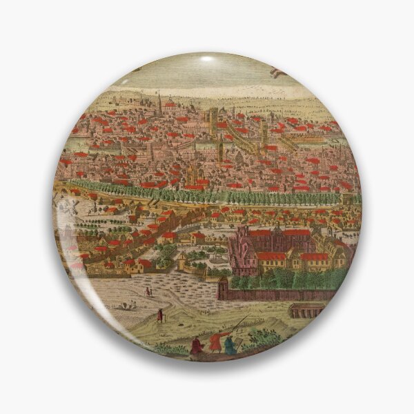 Item preview, Vintage Map of Paris France (1700) designed and sold by BravuraMedia.