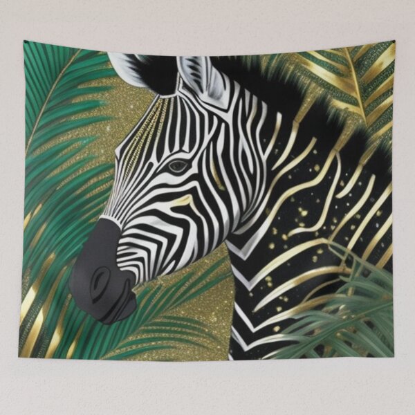 Item preview, Zebra metallic print  designed and sold by Roxburylane.