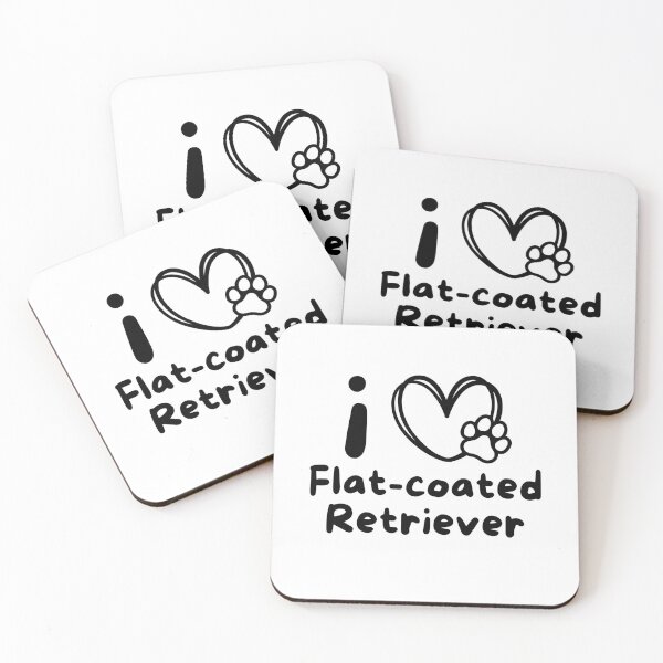 Item preview, I love Flat Coated Retriever Dogs  designed and sold by Thevulcano.