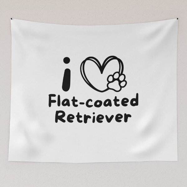 Item preview, I love Flat Coated Retriever Dogs  designed and sold by Thevulcano.