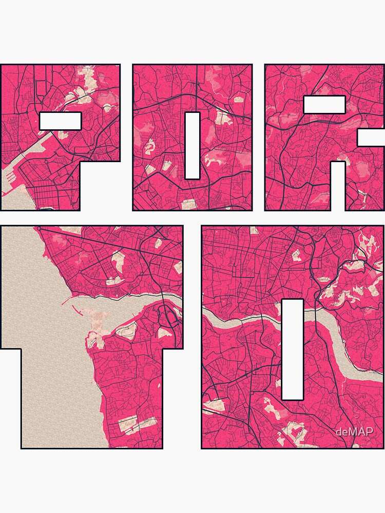 Premium Vector  Porto map district of portugal vector illustration