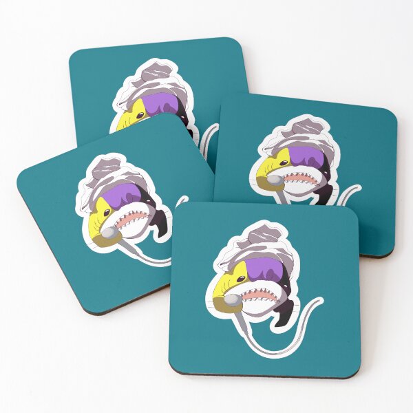 Item preview, The Non-Binary Blahaj designed and sold by vandanglam.