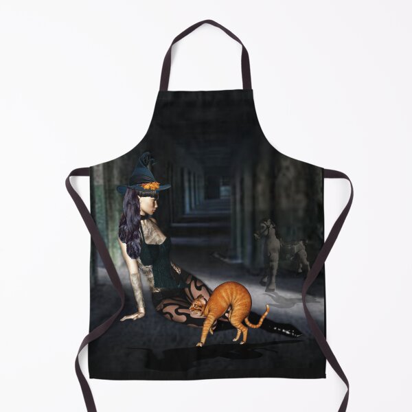 Item preview, Young Witch and Her Orange Cat designed and sold by Patricia Brown.