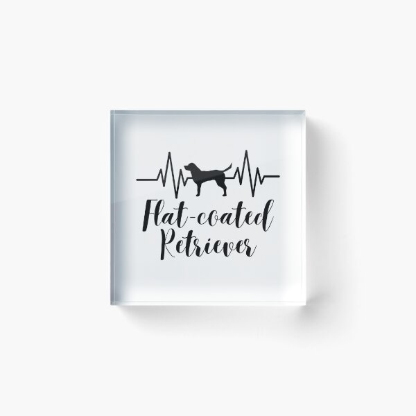 Item preview, I love Flat Coated Retriever Dogs Heartbeat Style Funny designed and sold by Thevulcano.