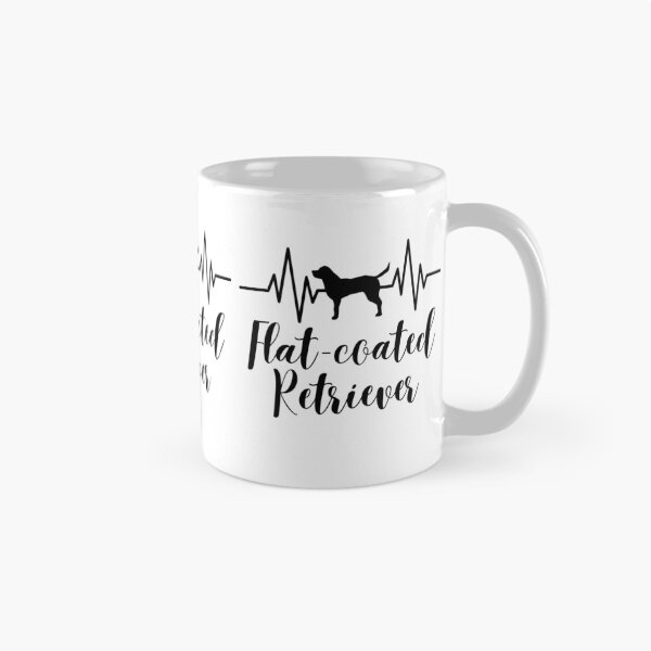 Item preview, I love Flat Coated Retriever Dogs Heartbeat Style Funny designed and sold by Thevulcano.