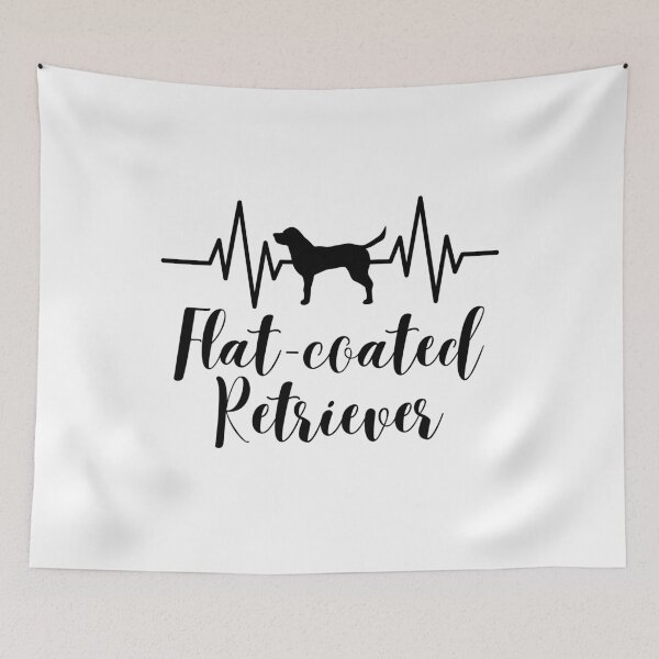 Item preview, I love Flat Coated Retriever Dogs Heartbeat Style Funny designed and sold by Thevulcano.
