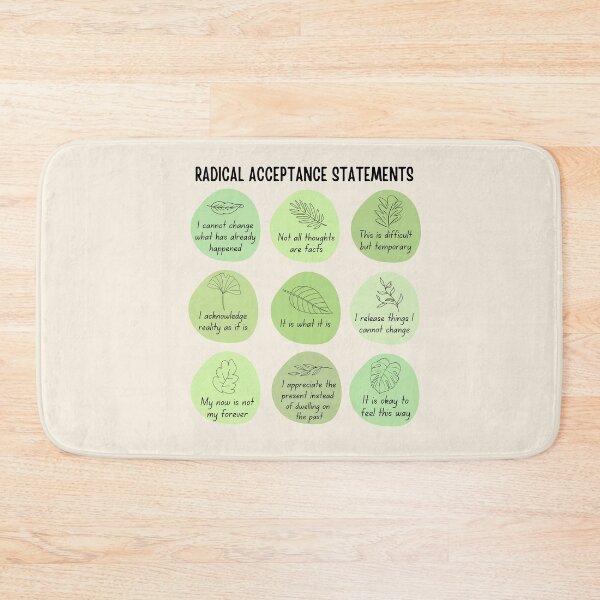 Item preview, Radical acceptance statements designed and sold by ThoughtJumble.