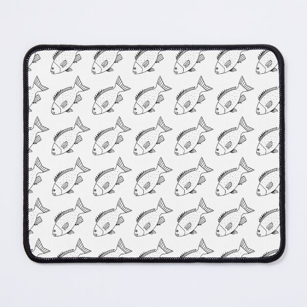 Item preview, Kawaii Bluefish in Black and White designed and sold by fruttidimare.