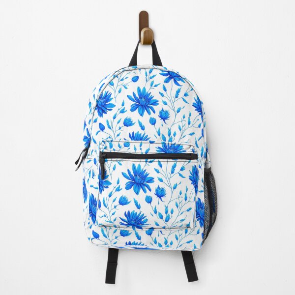 Item preview, Blue floral seamless pattern designed and sold by Jayjaynaenae.