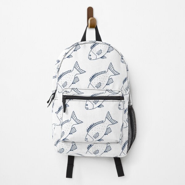 Item preview, Kawaii Bluefish in Ocean Blue and White designed and sold by fruttidimare.