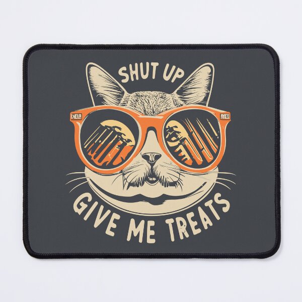 Item preview, Vintage Retro Cat in Sunglasses | Shut Up and Give Me Treats designed and sold by InkBlvd.