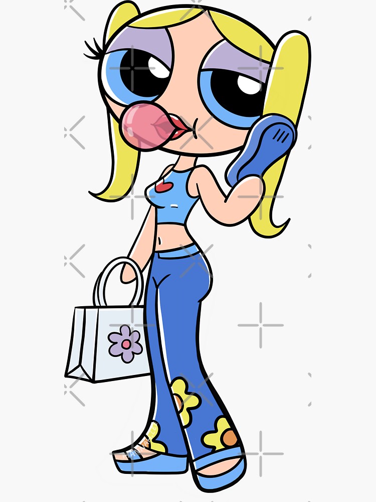 Powerpuff Girl Teens Sticker for Sale by PinkRhino24