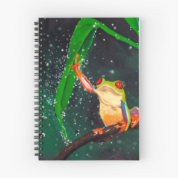 Item preview,  "Frog Dancing in the Rain" designed and sold by Pintarrajearte.