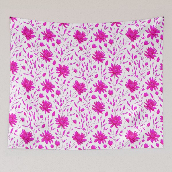 Item preview, Pink floral seamless pattern designed and sold by Jayjaynaenae.