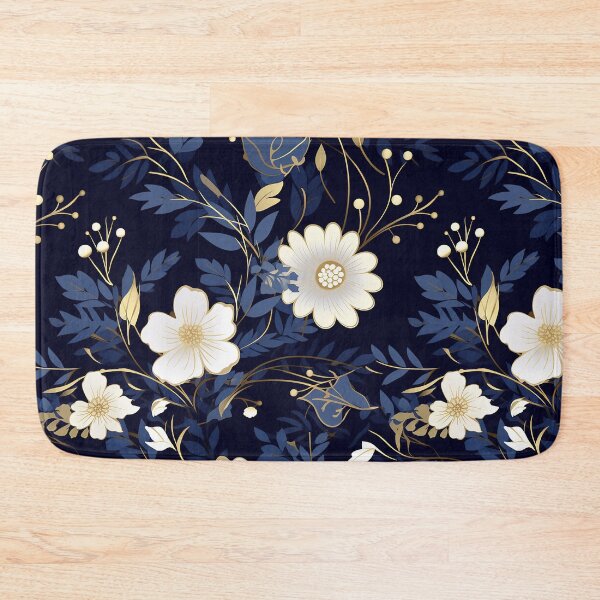 Item preview, Uyena - Blue Scattered Flowers (4/4) designed and sold by sabantha.