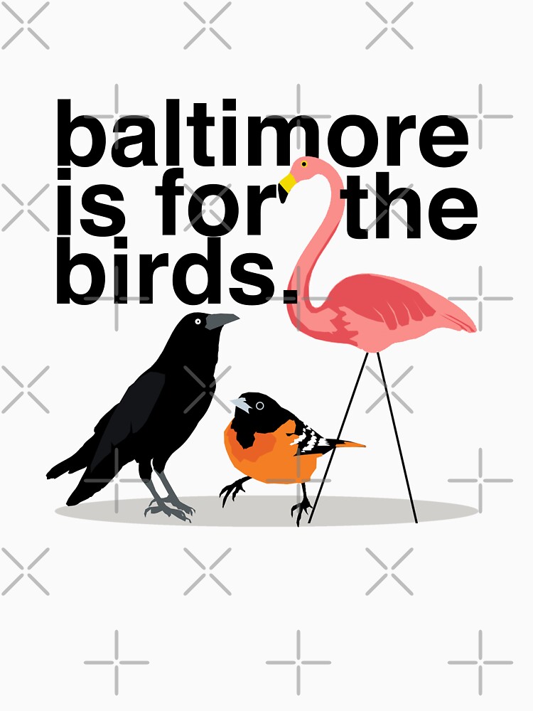 Baltimore Ravens and Baltimore Orioles Bad Birds of Baltimore cartoon shirt