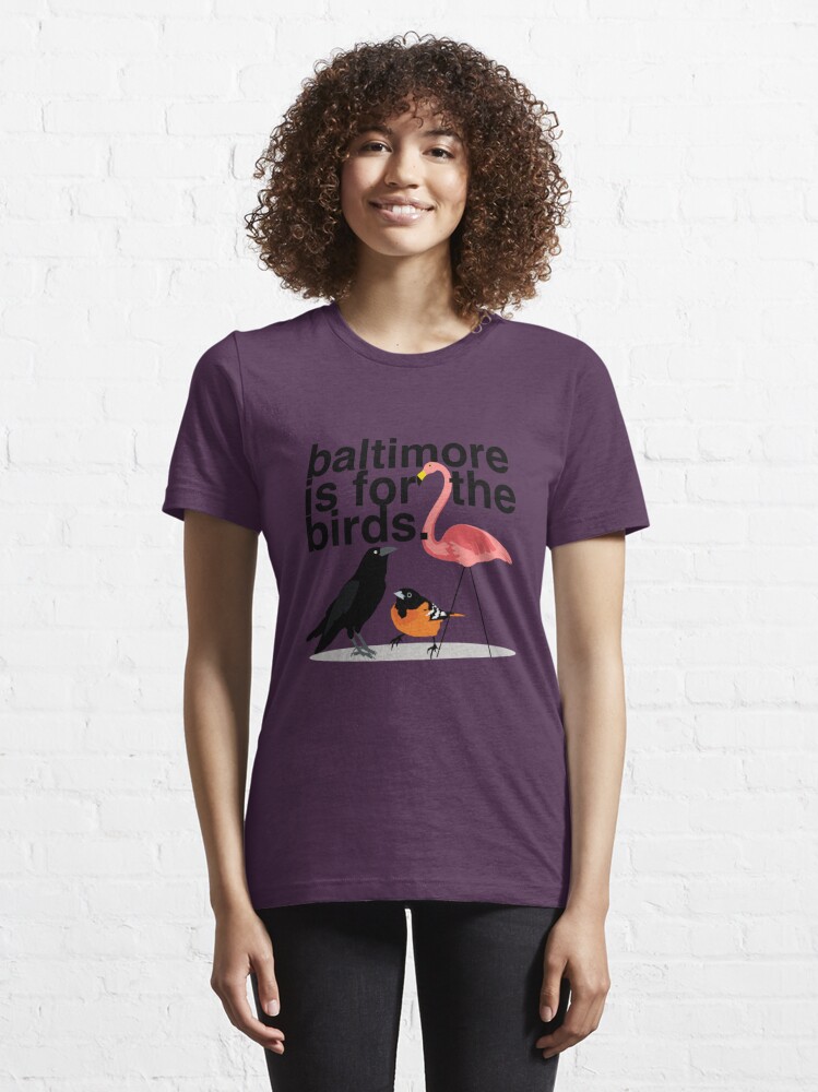 Baltimore Crab Ravens Orioles Purple Ladies V Tshirt