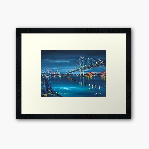 Item preview, The Three Forth Bridges by Night, Edinburgh designed and sold by Colm O'Brien.
