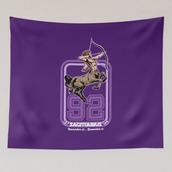 Item preview, Sagittarius Born in 1992 Zodiac star sign horoscope Astrology designed and sold by PURPLERAIN99.