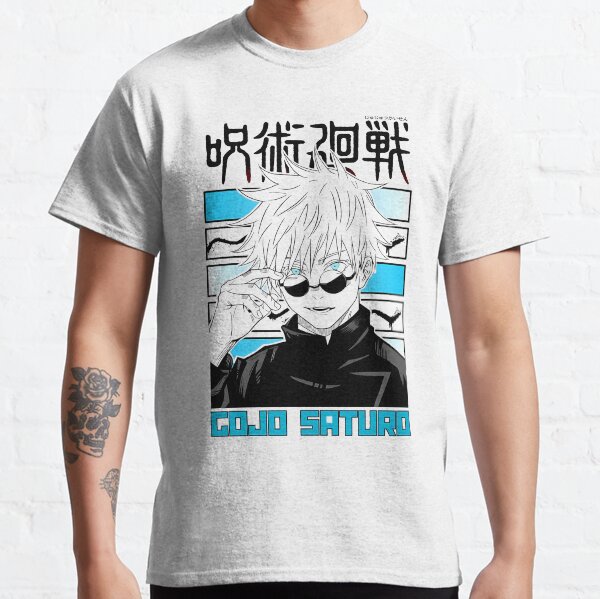 New Japanese Anime Jujutsu Kaisen T Shirt Men Kawaii Cartoon Gojo