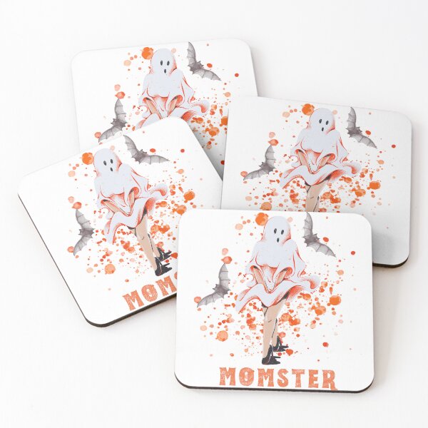 Item preview, Momster Cute Funny Halloween Mom Print designed and sold by SchmancyPrints.