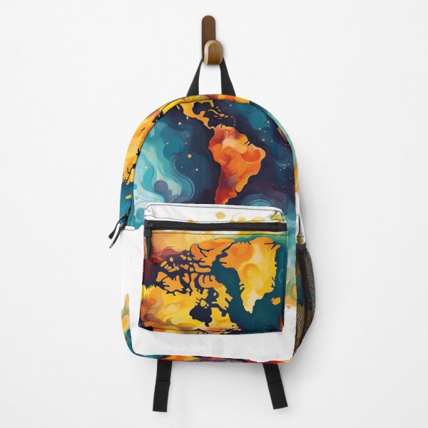 Item preview, World Map of Van Gogh Style designed and sold by Griffin Door.