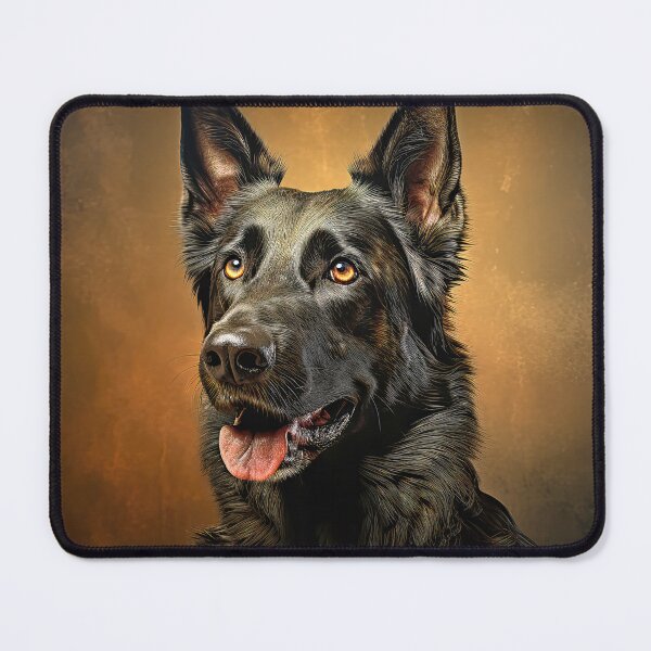 Item preview, Black German Shepherd Portrait 01 designed and sold by Elisabeth Lucas.
