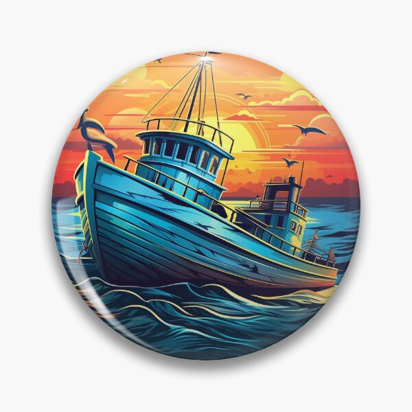 Artikelvorschau, Fischerboot entworfen und verkauft von SMRprintdesign.