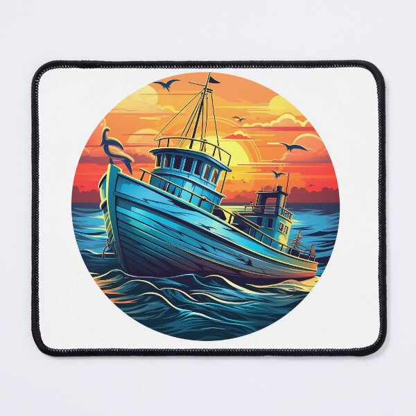 Item preview, Fishing Boat designed and sold by SMRprintdesign.