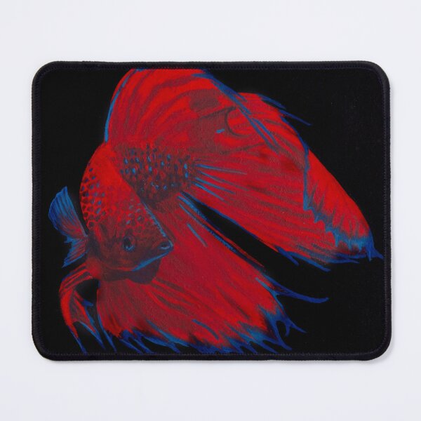 Item preview, Portrait of a Red Betta Fish designed and sold by Pintarrajearte.