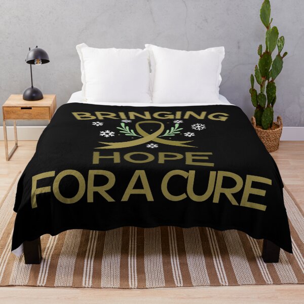 Item preview, Childhood cancer Bringing hope for a cure gold ribbon designed and sold by shaderepublic.