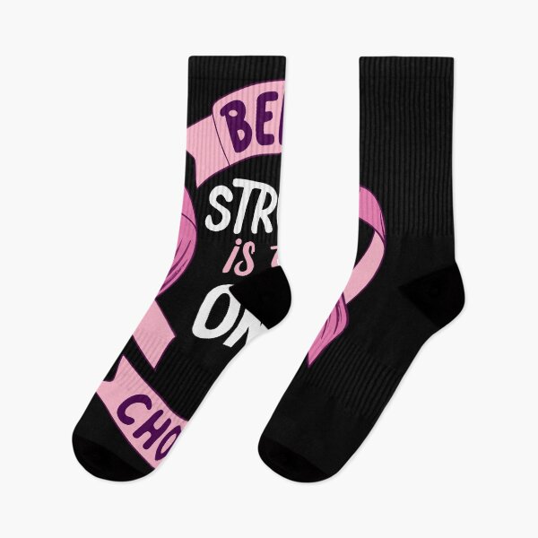 Item preview, Being Strong is the Only Choice Pink Cancer Awareness Motivational designed and sold by Urban  Charms.