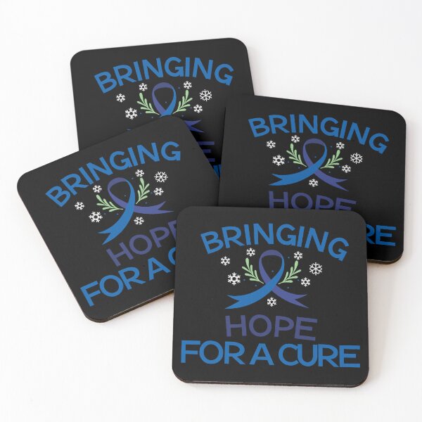 Item preview, Colon cancer Bringing hope for a cure blue ribbon designed and sold by shaderepublic.
