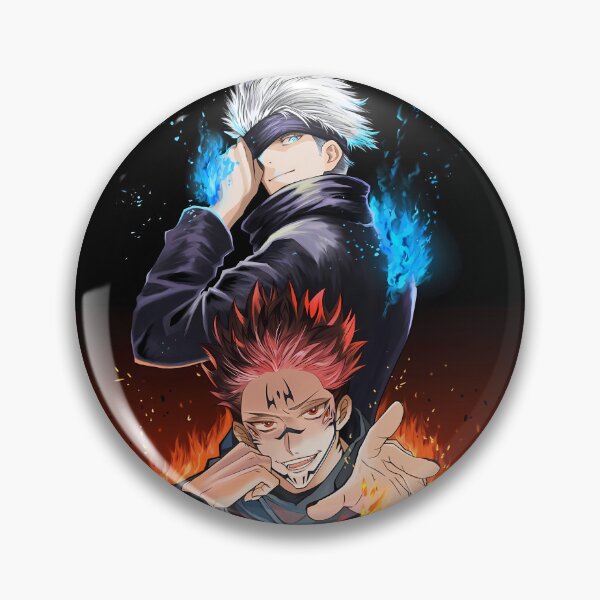 10Pcs/Set Anime Jujutsu Kaisen Gojo Satoru Badges Pins Button