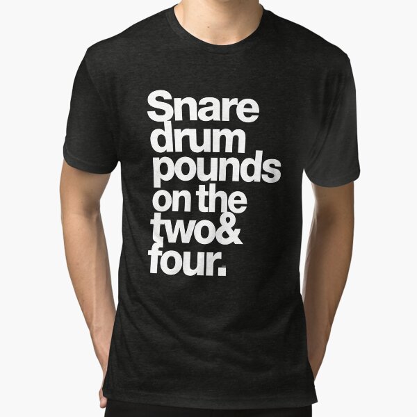 Purple Verse: Snare Drum on 2 & 4 Tri-blend T-Shirt
