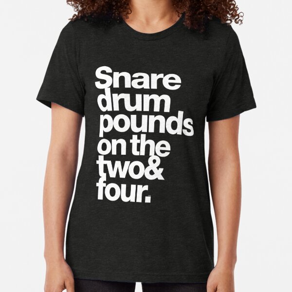 Purple Verse: Snare Drum on 2 & 4 Tri-blend T-Shirt