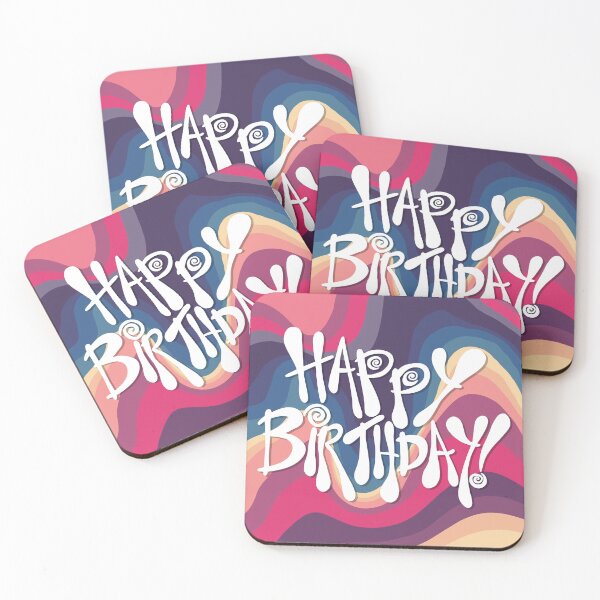 Item preview, “Happy Birthday!” 1 | Groovy Digital Design designed and sold by LiseHoltArt.