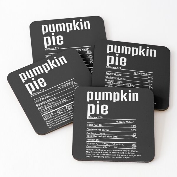 Item preview, Pumpkin Pie Nutrition Facts Thanksgiving Christmas designed and sold by William Parker.