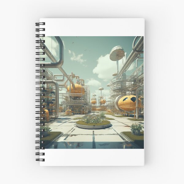 Item preview, Retro Futuristic Factory designed and sold by Custom-Print.