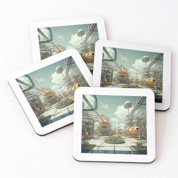 Item preview, Retro Futuristic Factory designed and sold by Custom-Print.