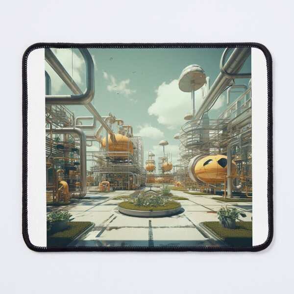 Item preview, Retro Futuristic Factory designed and sold by Custom-Print.