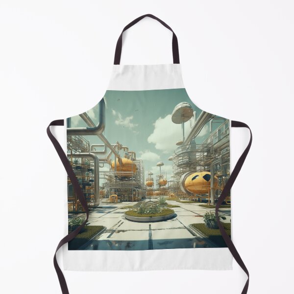 Item preview, Retro Futuristic Factory designed and sold by Custom-Print.