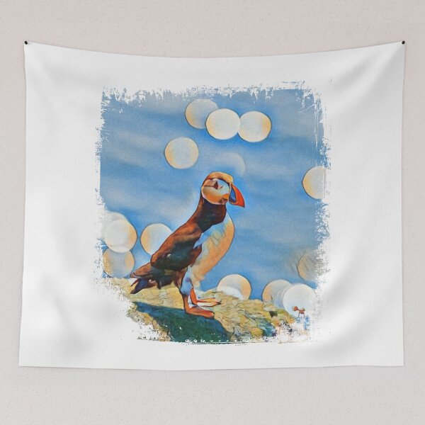 Item preview, Puffin Overlooking The Sea  designed and sold by Heathermarie321.