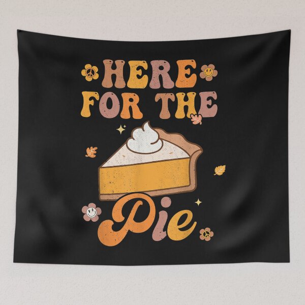 Item preview, Retro Groovy Here For The Pie Thanksgiving Pumpkin Fall Vibe designed and sold by William Parker.