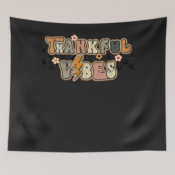 Item preview, Retro Groovy Thankful Vibes Daisy Flower Fall Thanksgiving designed and sold by William Parker.