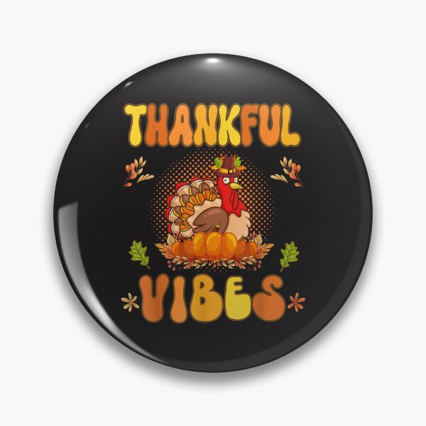 Item preview, Retro Groovy Thankful Vibes Turkey Fall Thanksgiving designed and sold by William Parker.