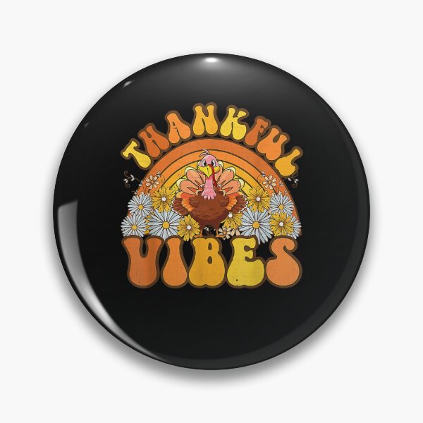 Item preview, Retro Groovy Thankful Vibes Turkey Fall Thanksgiving designed and sold by William Parker.