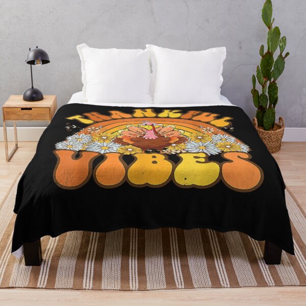 Item preview, Retro Groovy Thankful Vibes Turkey Fall Thanksgiving designed and sold by William Parker.
